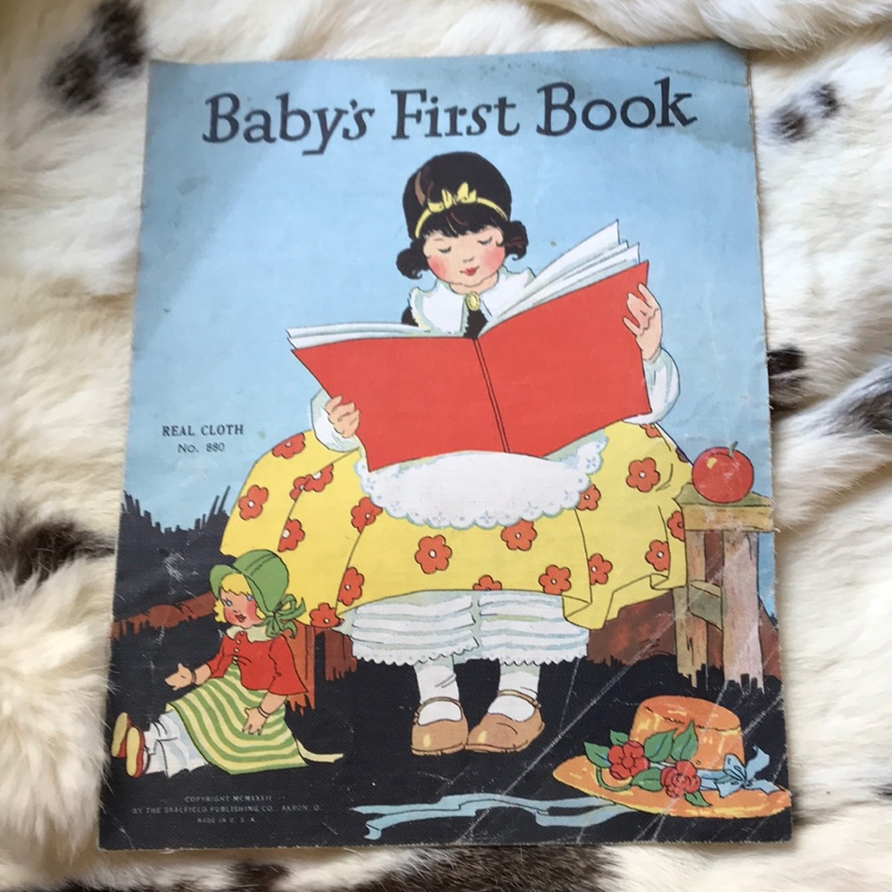 Vintage Baby’s First Book - Cloth Canvas Book